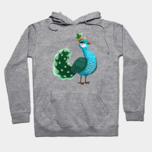 Cute Peacock Drawing Hoodie